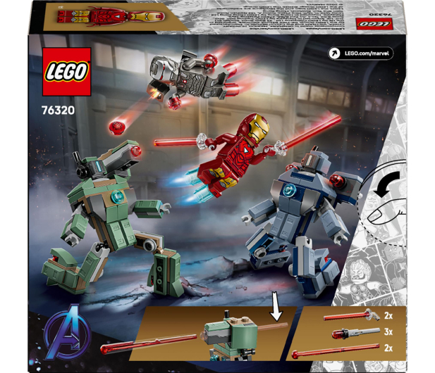 LEGO Super Heroes 76320 Iron Man i War Machine kontra drony Hammera - 1331726 - zdjęcie 7